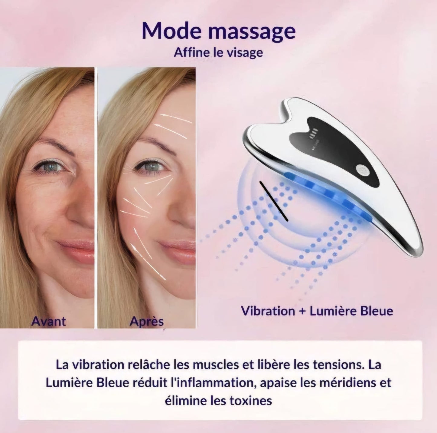 Gua Sha Appareil LED massage rajeunissement