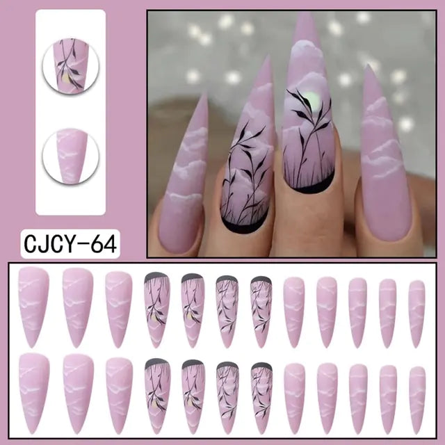 Nail art _ Faux ongles _Tips 24 pièces