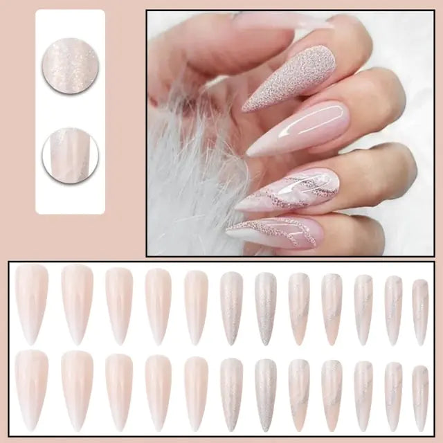 Nail art _ Faux ongles _Tips 24 pièces