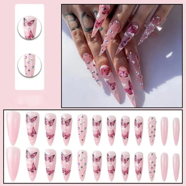 Nail art _ Faux ongles _Tips 24 pièces