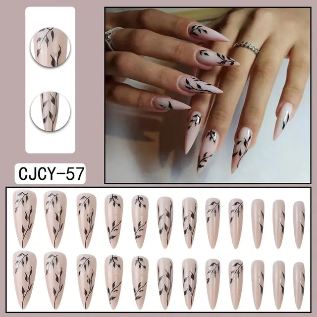 Nail art _ Faux ongles _Tips 24 pièces