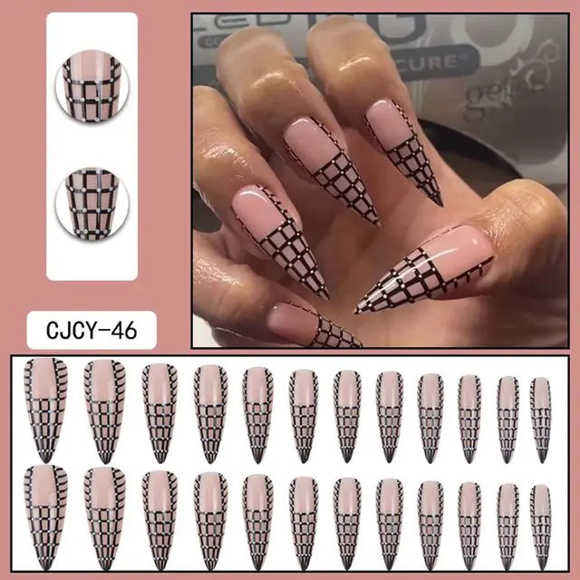 Nail art _ Faux ongles _Tips 24 pièces